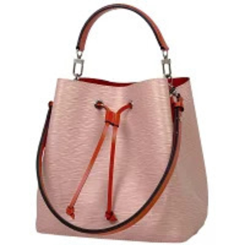 Louis Vuitton NeoNoe Shoulder Bag Drawstring Handbag Epi Leather Rose Pink